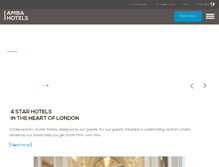 Tablet Screenshot of amba-hotel.com